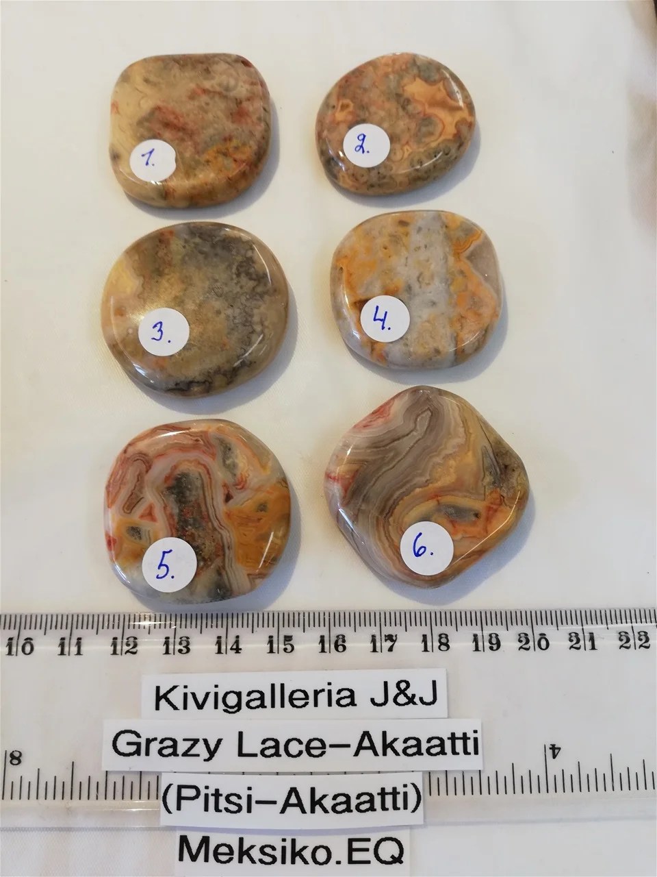 Akaatti Grazy Lace(pitsi)Meksiko.EQ 6,00€