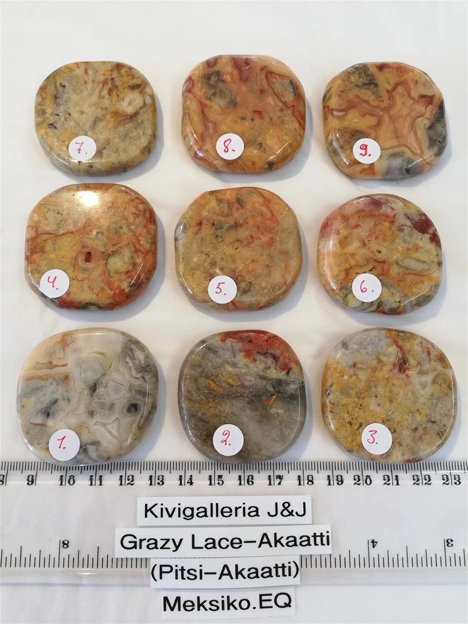 Akaatti Grazy Lace(Pitsi)Meksiko.EQ 7,00€