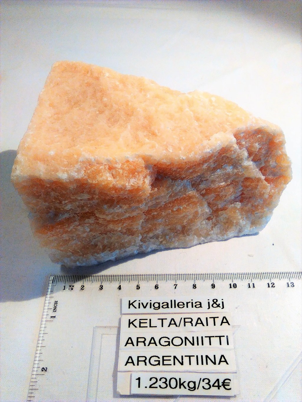 Aragoniitti -keltaraita, Argentiina&nbsp;34,00€