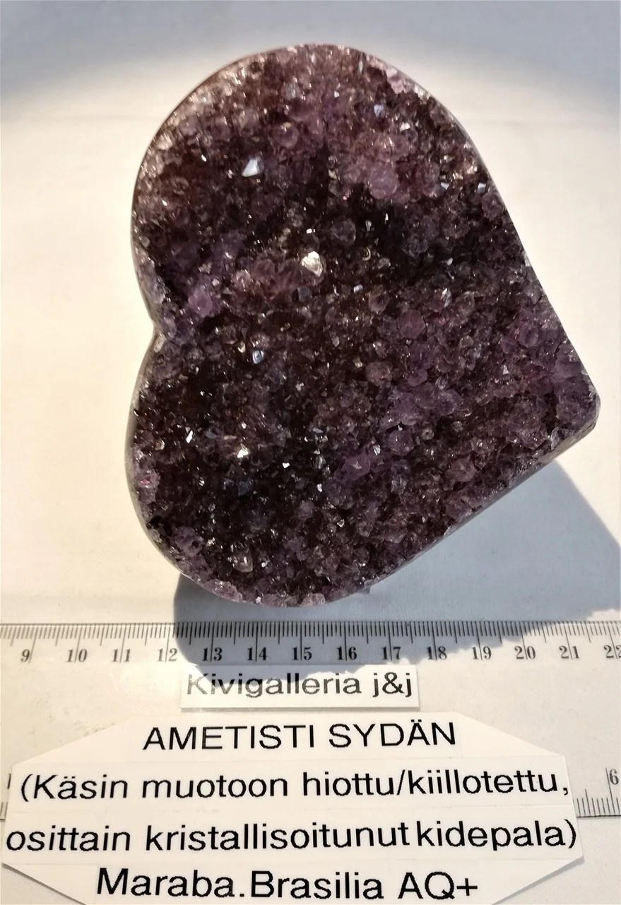 Ametisti -sydän AQ+ laatu, Maraba Brasilia&nbsp;90,00€