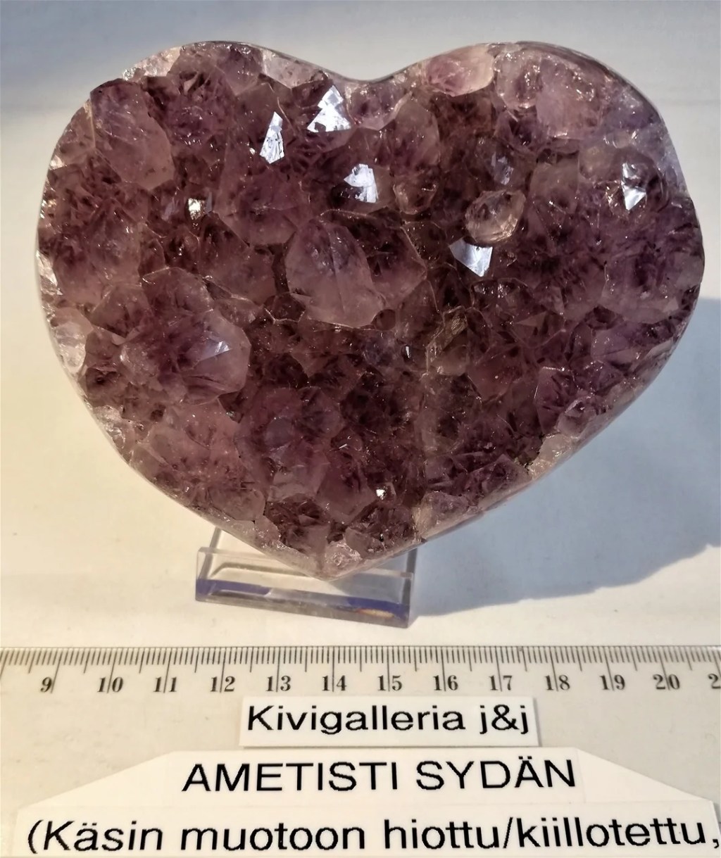 Ametisti -sydän AQ+ laatu, Maraba Brasilia&nbsp;107,00€