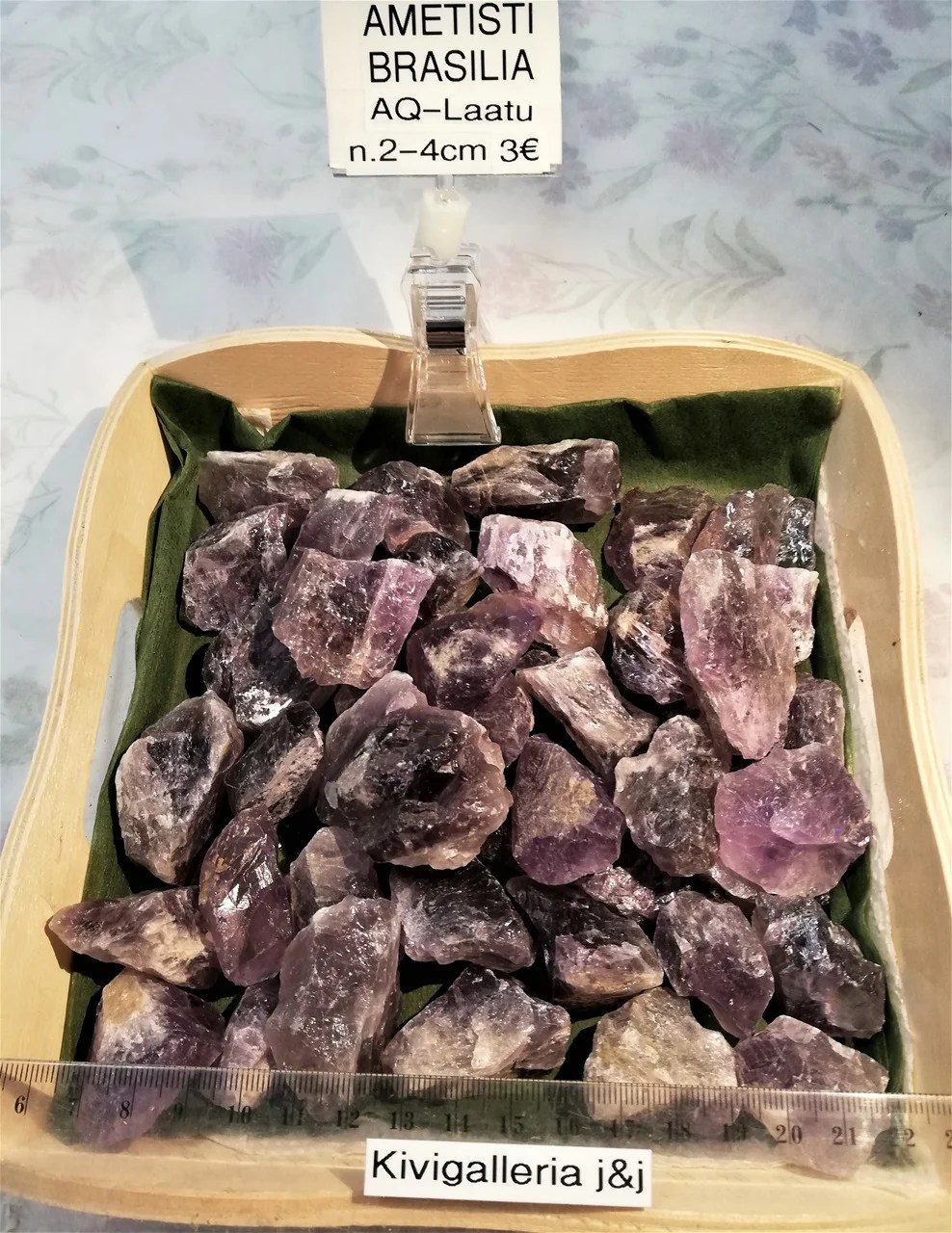 Ametisti raakapala AQ-laatu, Brasilia&nbsp;3,00€