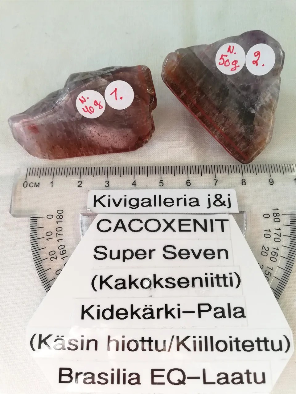 Cacoxenit(Super Seven)Kidekärki-Pala.Brasilia.EQ 15,00€