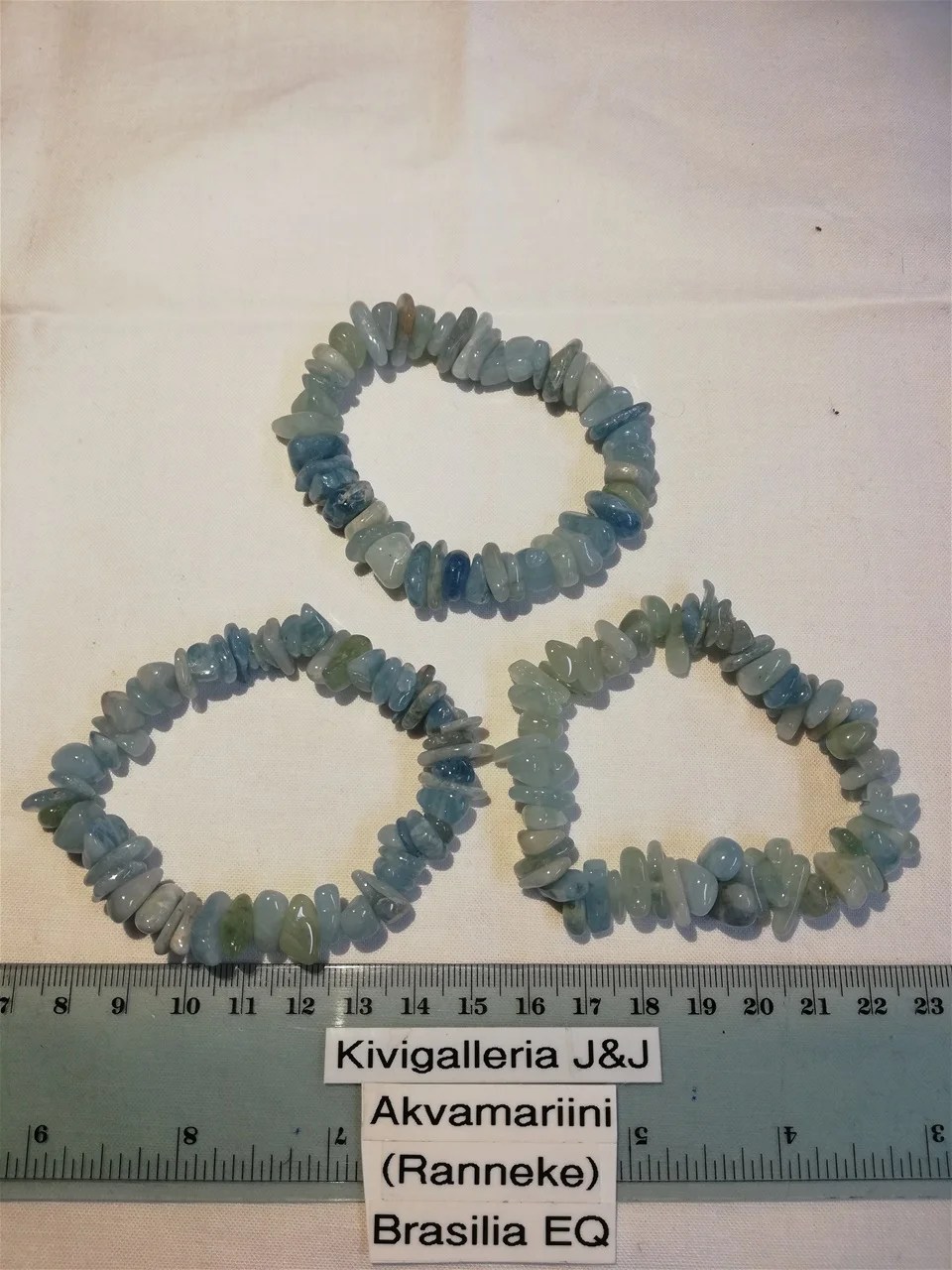 Akvamariini ranneke.Brasilia(A/EQ) 25,00€