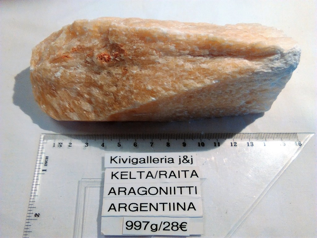 Aragoniitti -keltaraita, Argentiina&nbsp;28,00€