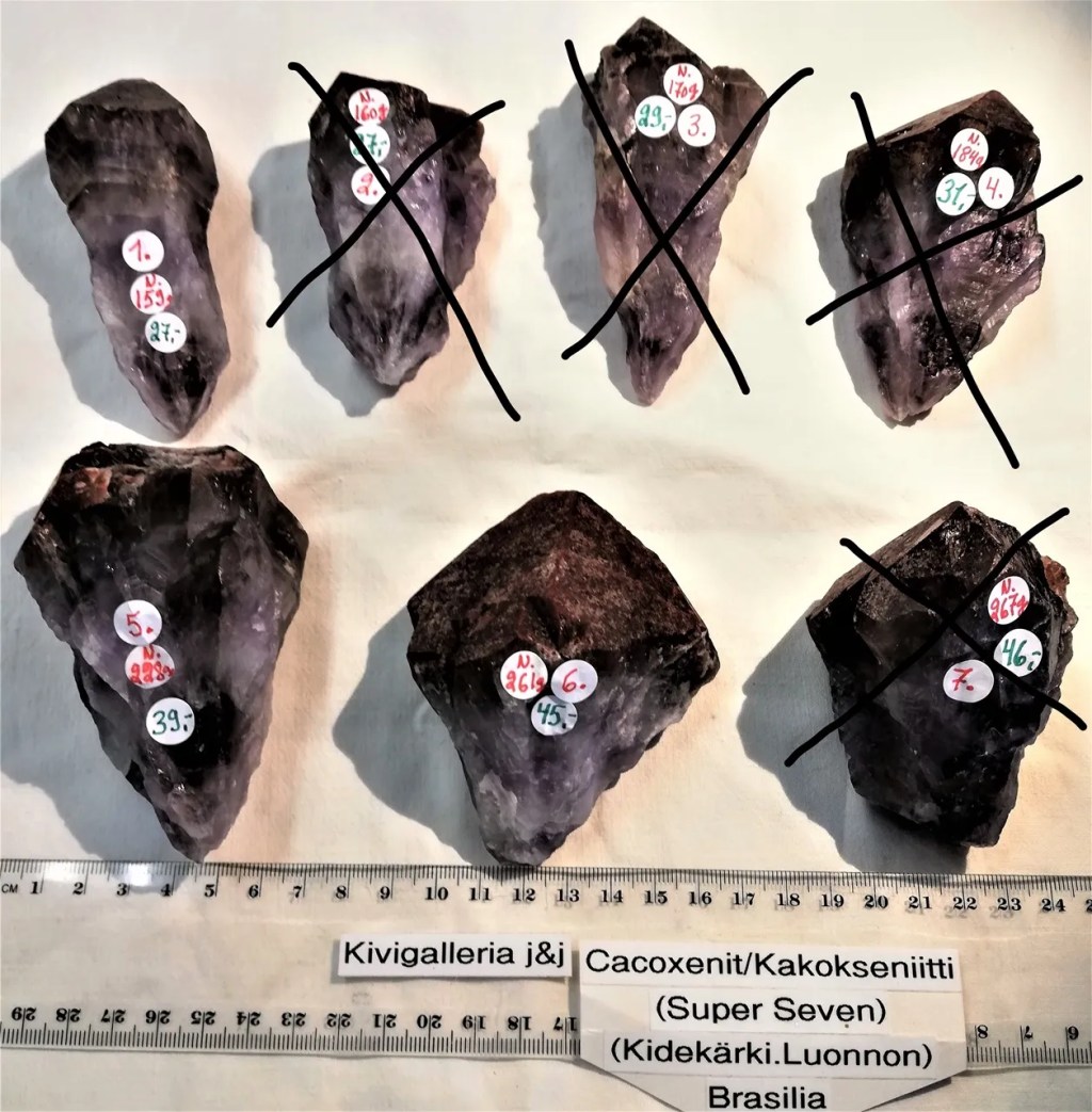 Cacoxenit (Super Seven)luonnon Kidekärki, Brasilia&nbsp;46,00€