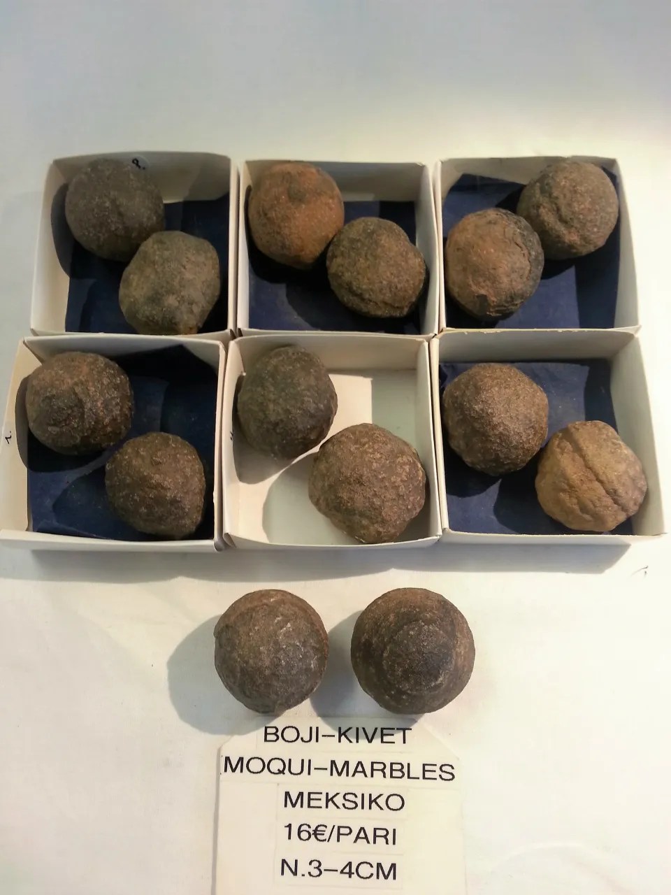 Boji-kivet -pari, Meksiko&nbsp;16,00€