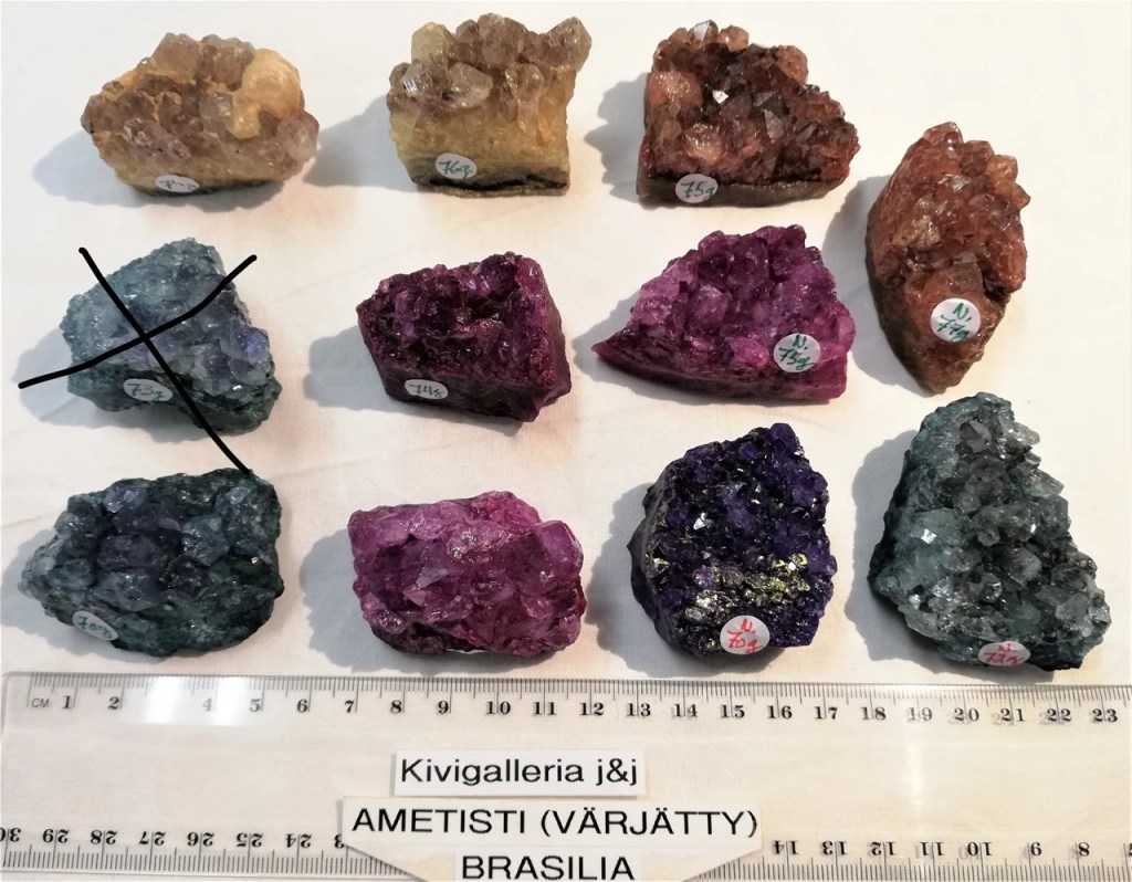 Ametisti kidepala -värjätty, Brasilia&nbsp;7,00€