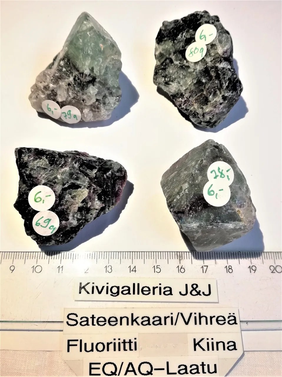 Fluoriitti Sateenkaari/Vihreä EQ/AQ-laatu, Kiina&nbsp;6,00€