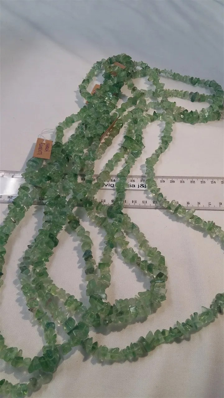 Fluoriitti -Vihreä chipsikaulakoru&nbsp;15,00€