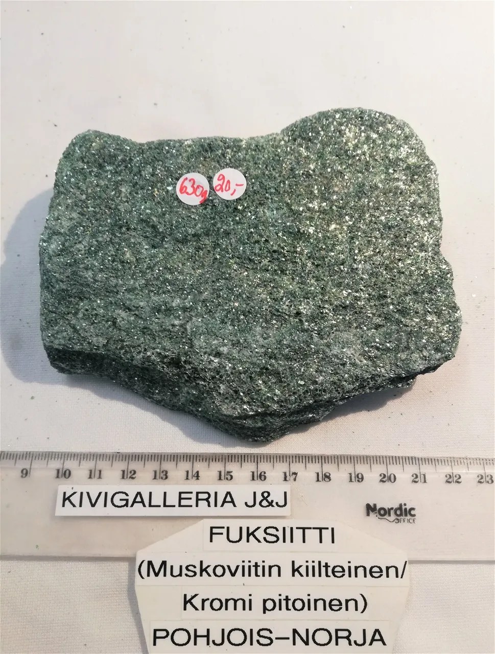 Fuksiitti raakapala, Pohjois-Norja&nbsp;20,00€