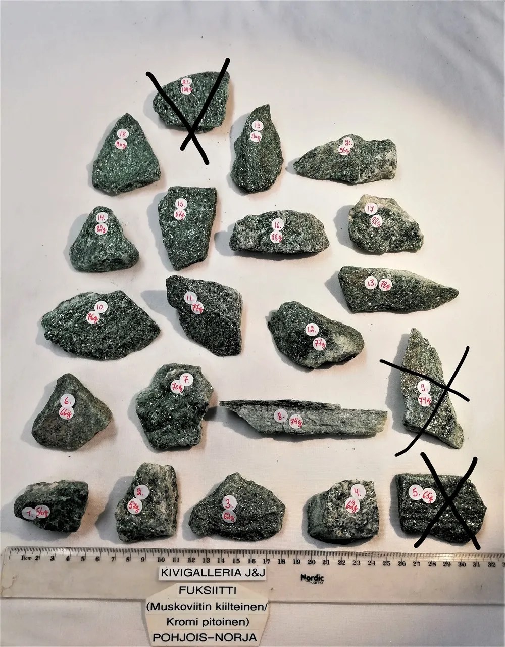 Fuksiitti raakapalat, Pohjois-Norja&nbsp;4,00€