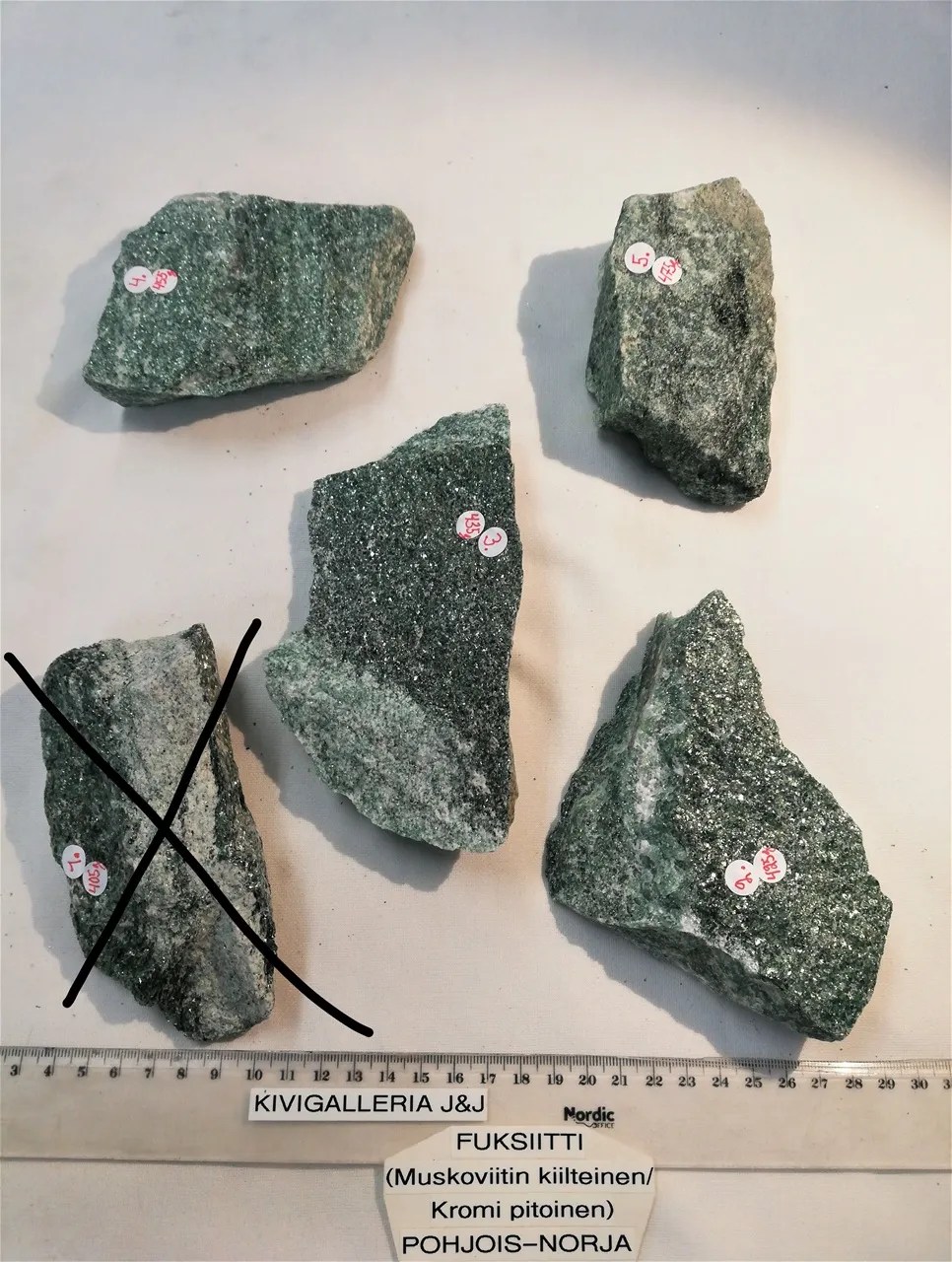 Fuksiitti raakapalat, Pohjois-Norja&nbsp;14,00€