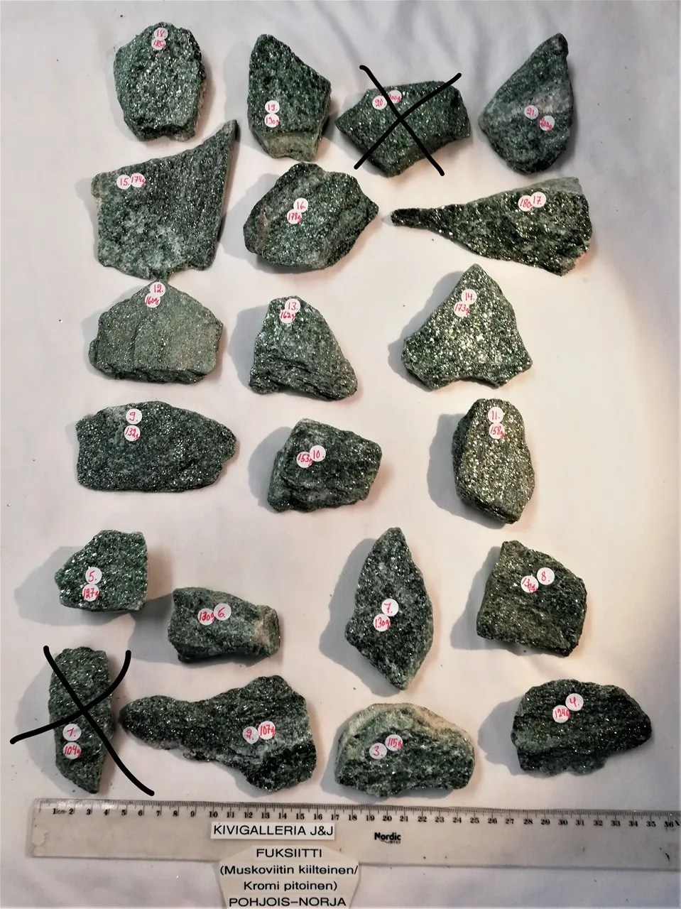 Fuksiitti raakapalat, Pohjois-Norja&nbsp;6,00€