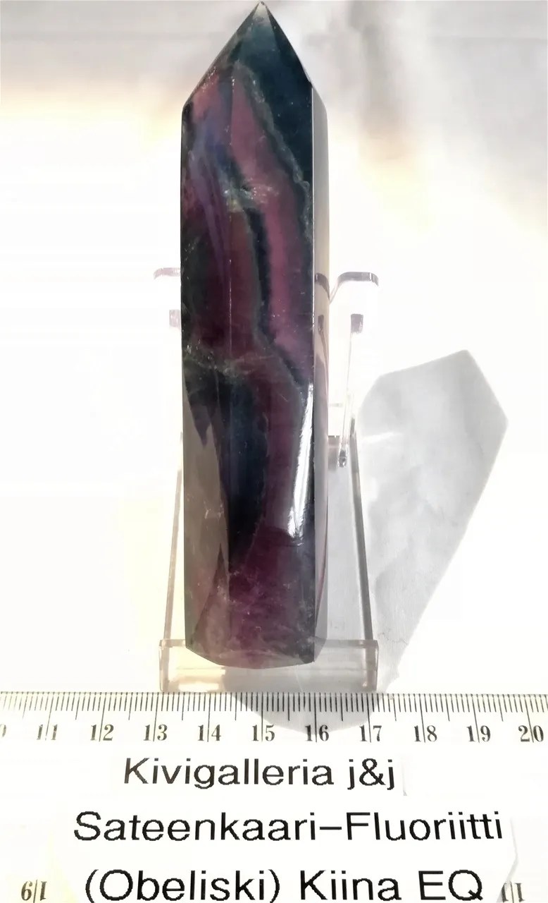 Fluoriitti Sateenkaari -Obeliski EQ-laatu, Kiina&nbsp;53,00€
