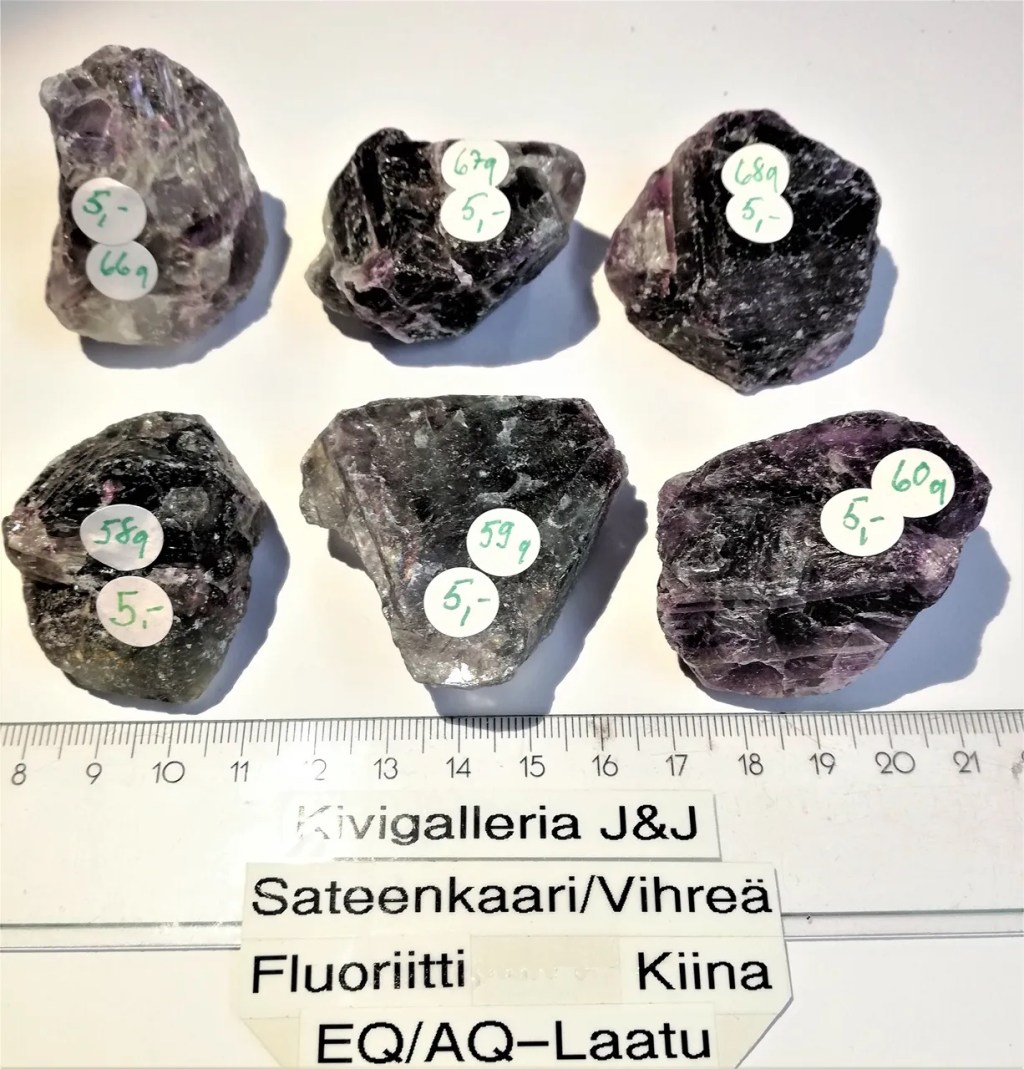 Fluoriitti Sateenkaari/Vihreä EQ/AQ-laatu, Kiina&nbsp;5,00€