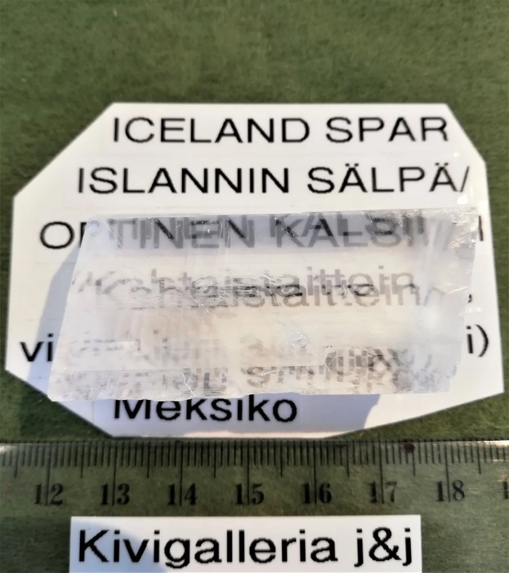 Islanninsälpä /Optinen kalsiitti, Meksiko&nbsp;10,00€