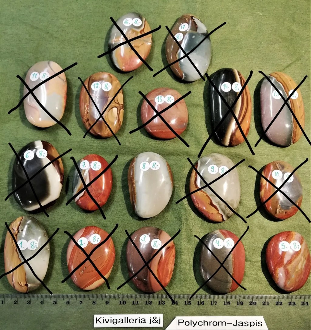 Jaspis -Polychrome EQ-laatu, Ananalava Madagaskar&nbsp;8,00€