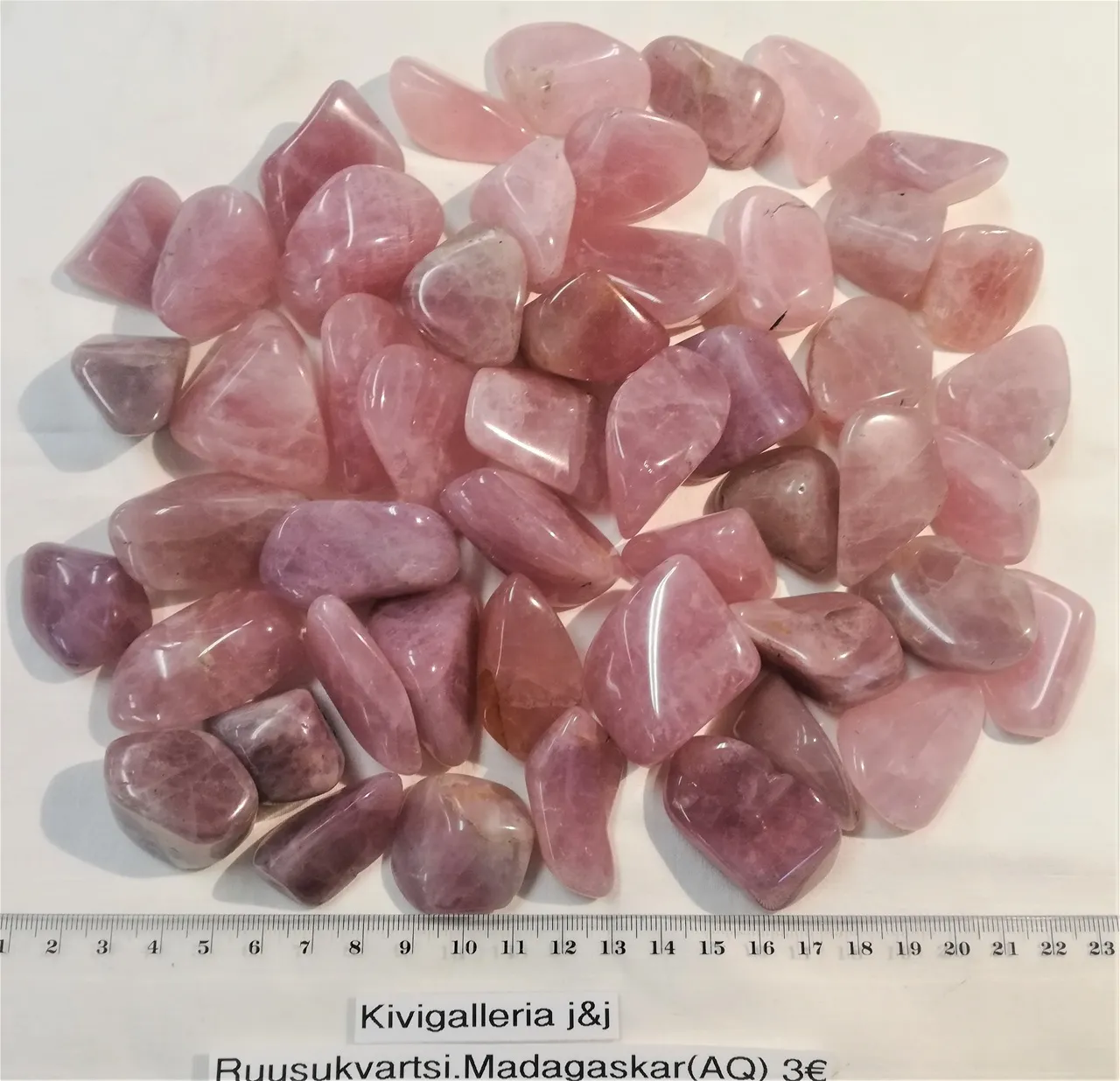 Ruusukvartsi AQ-laatu, Madagaskar 3,00€